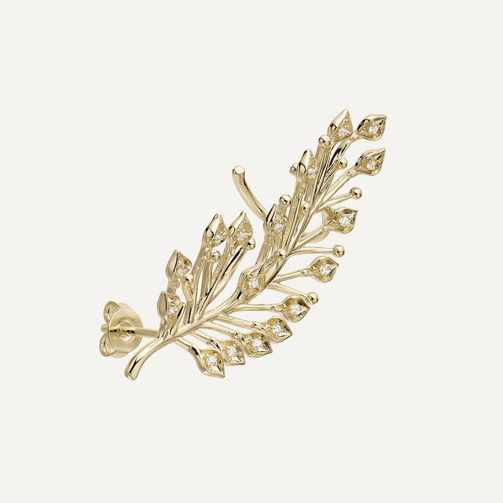 AURORA LEAF KLETTER-OHRRING