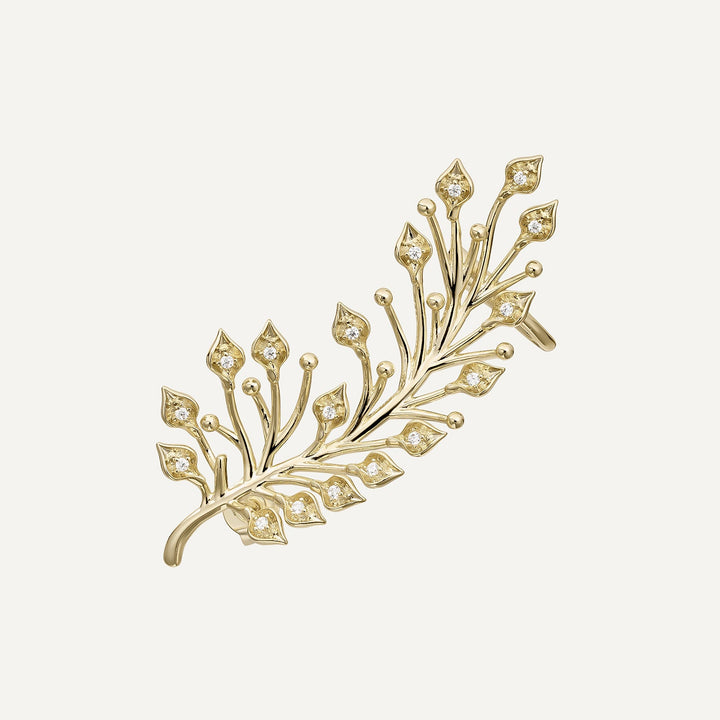 AURORA LEAF KLETTER-OHRRING