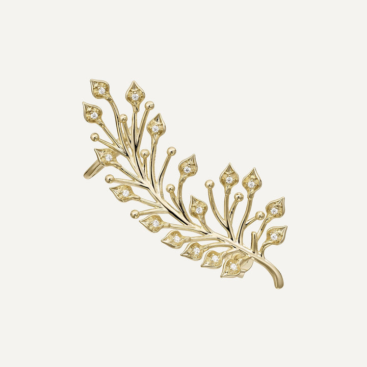 AURORA LEAF KLETTER-OHRRING