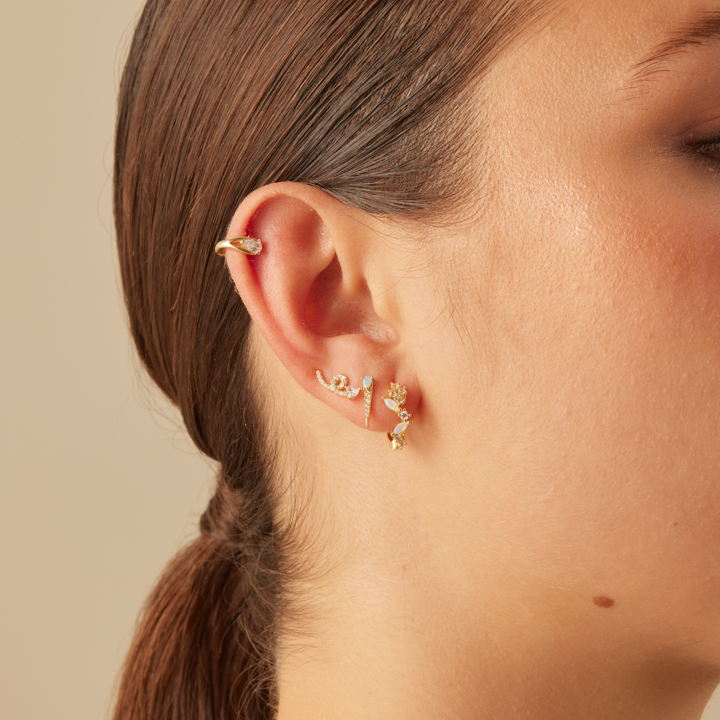OORBELLEN PIERCING RING EDELWEISS