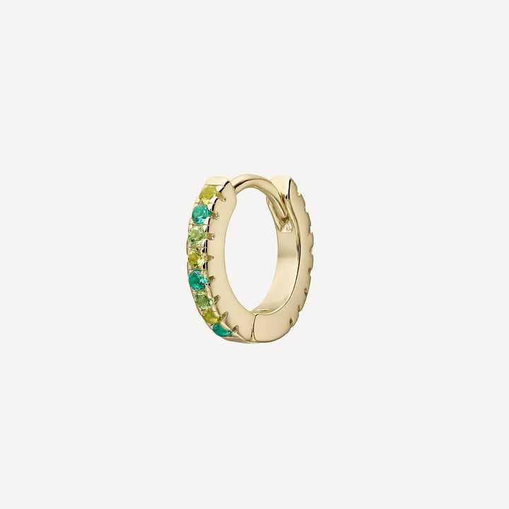 ORECCHINO PIERCING CERCHIO VERDE ISSEY