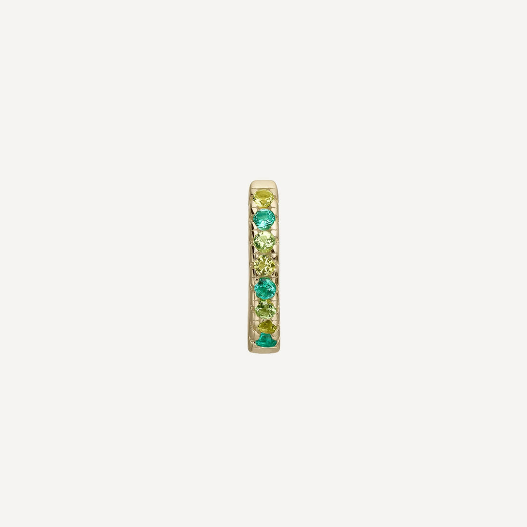 ORECCHINO PIERCING CERCHIO VERDE ISSEY