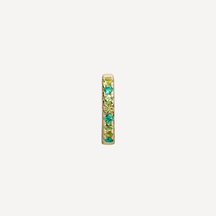 ORECCHINO PIERCING CERCHIO VERDE ISSEY