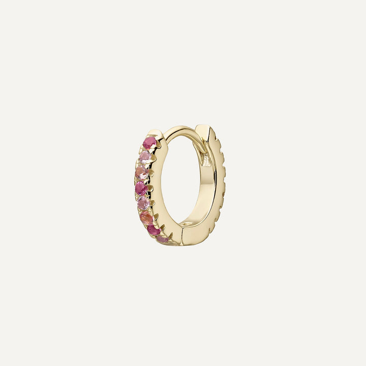 WHITE HOOP PIERCING EARRING ISSEY