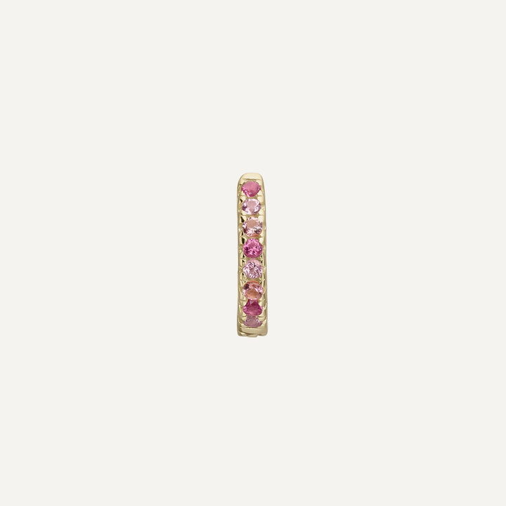 WHITE HOOP PIERCING EARRING ISSEY