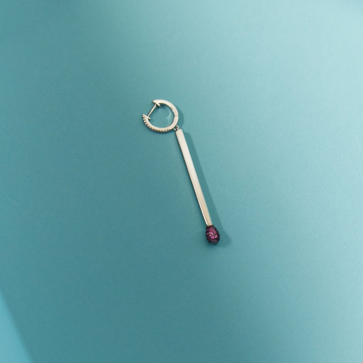 PIERCING OHRRING PINK MATCHSTICK
