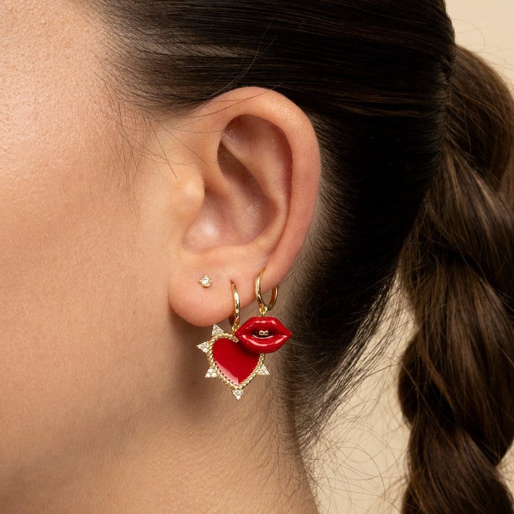 PIERCINGS AUSKARS GREDZENS ZELTA AMORE MIO