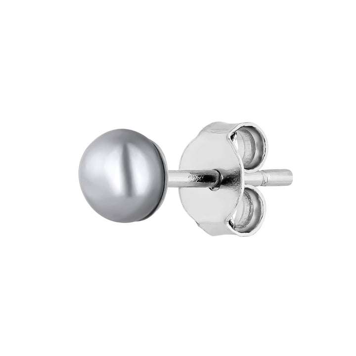 ORECCHINO PIERCING IN ARGENTO GRIGIO PETIT PERLE