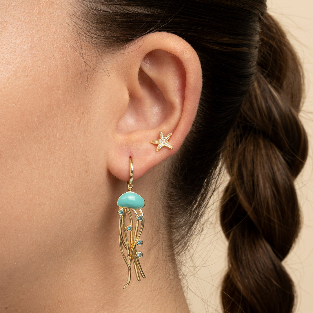 PIERCING HOOP EARRING OCEAN GOCCIA DI MEDUSA