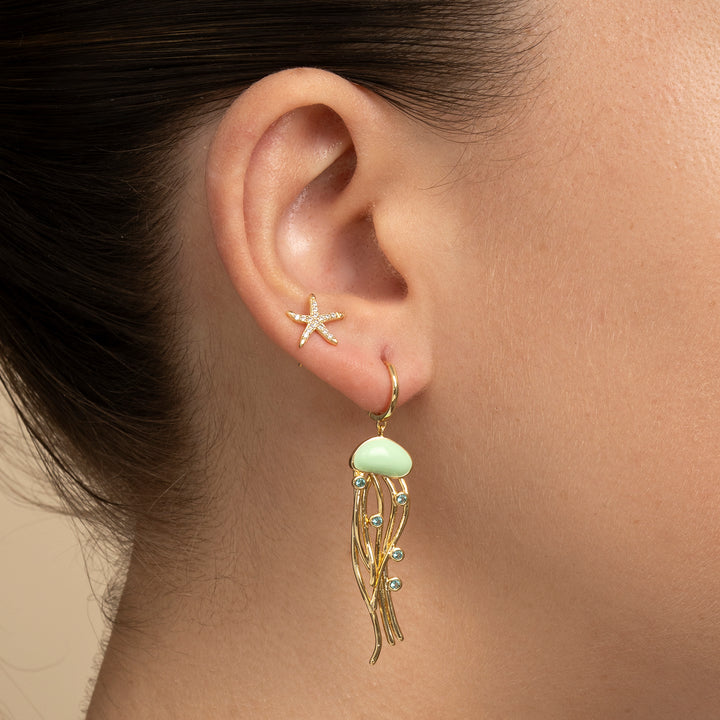 PENDIENTE PIERCING ARO PARAIBA GOCCIA DI MEDUSA
