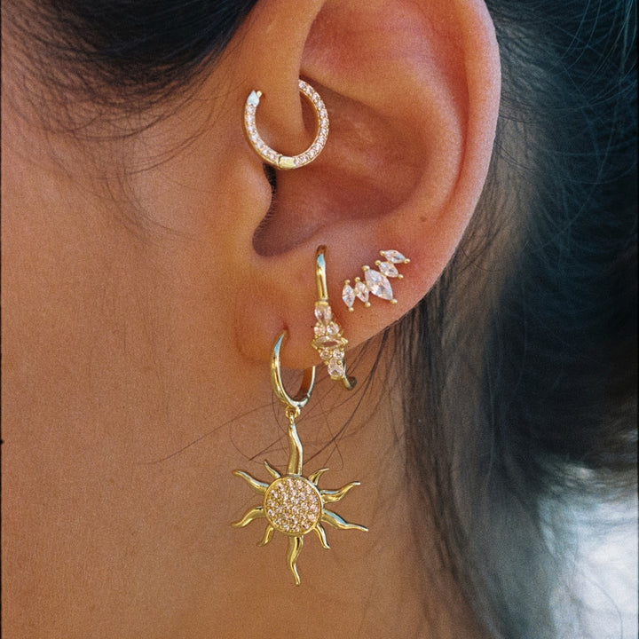 WHITE SUN SOCIETY RIVIERA CREOLEN-PIERCING