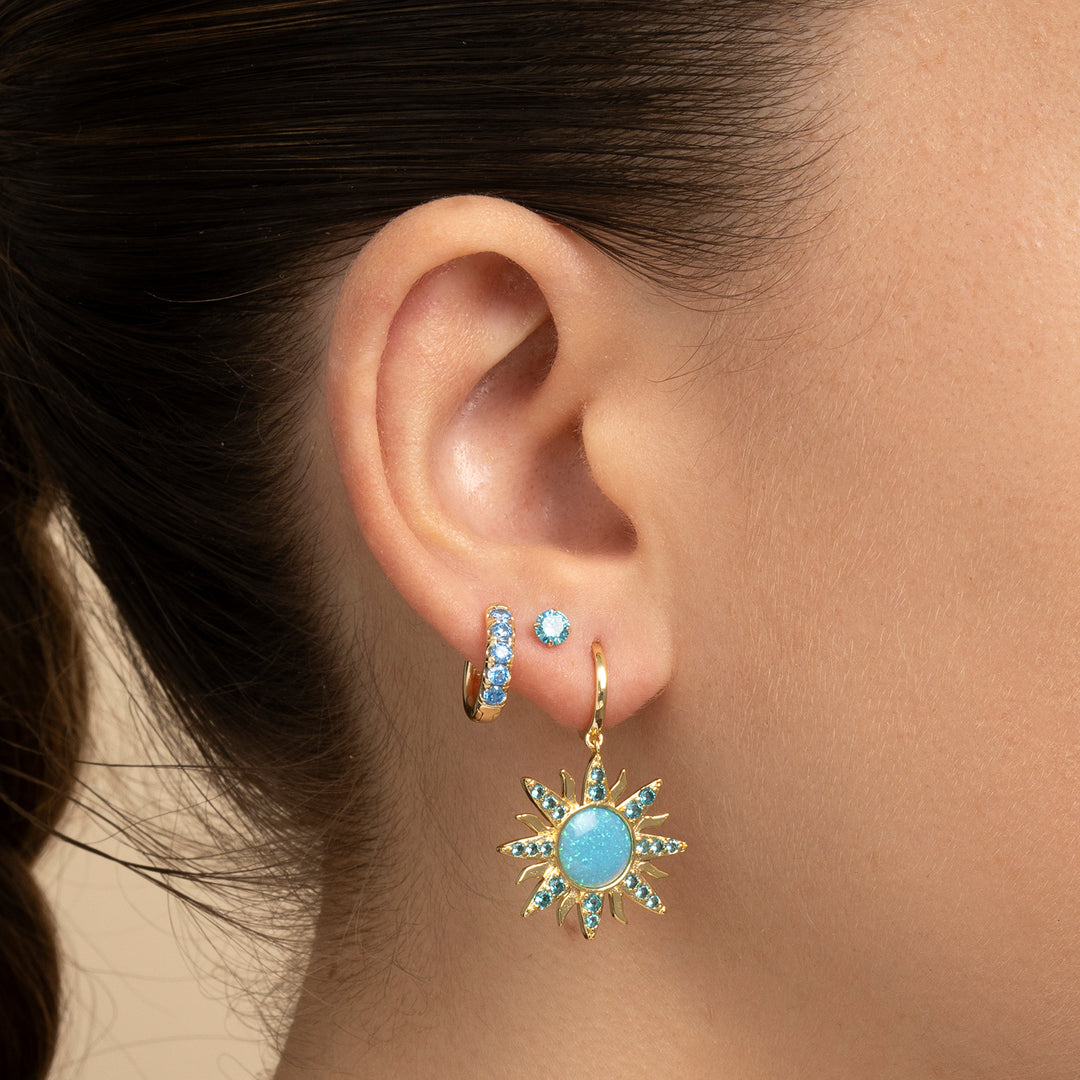 PENDIENTE PIERCING ARO BLUE SUN SOCIETY OASIS