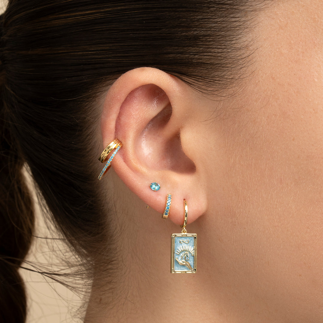TAROT DE MAGIËR RING PIERCING OORBEL
