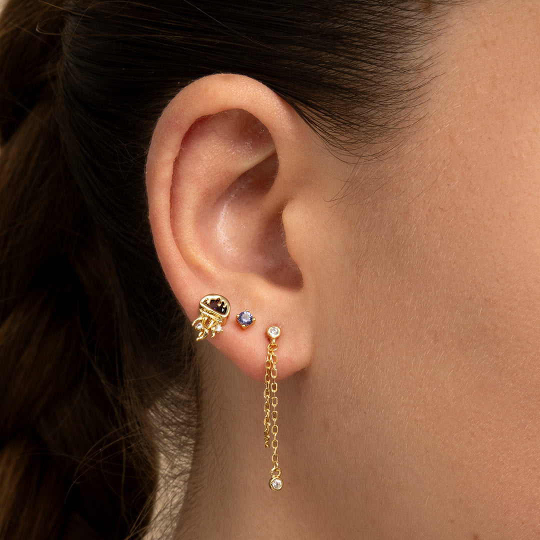 PENDIENTE PIERCING PINK GOLD MEDUSE
