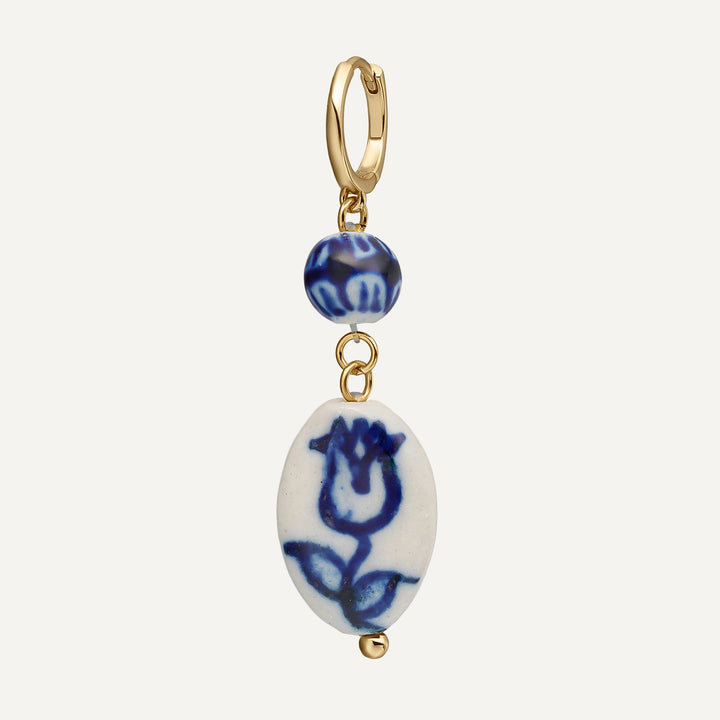 PENDIENTE PIERCING ARO POCELAINE FLEUR