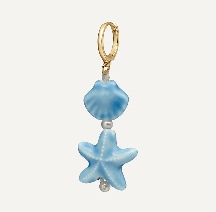 POCELAINE MUSCHEL CREOLEN-PIERCING
