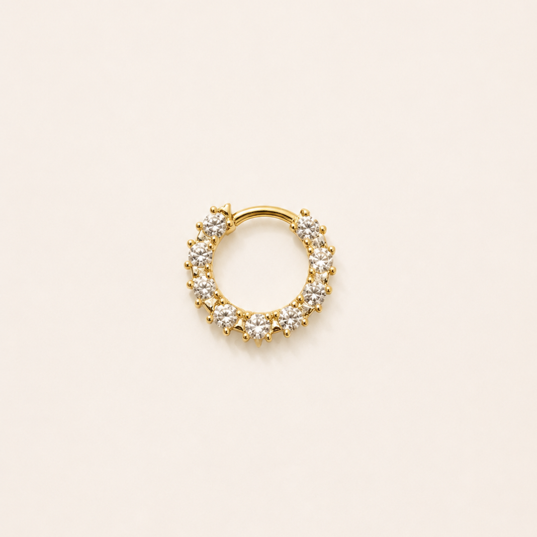 CRYSTAL DAITH PIERCING EARRING