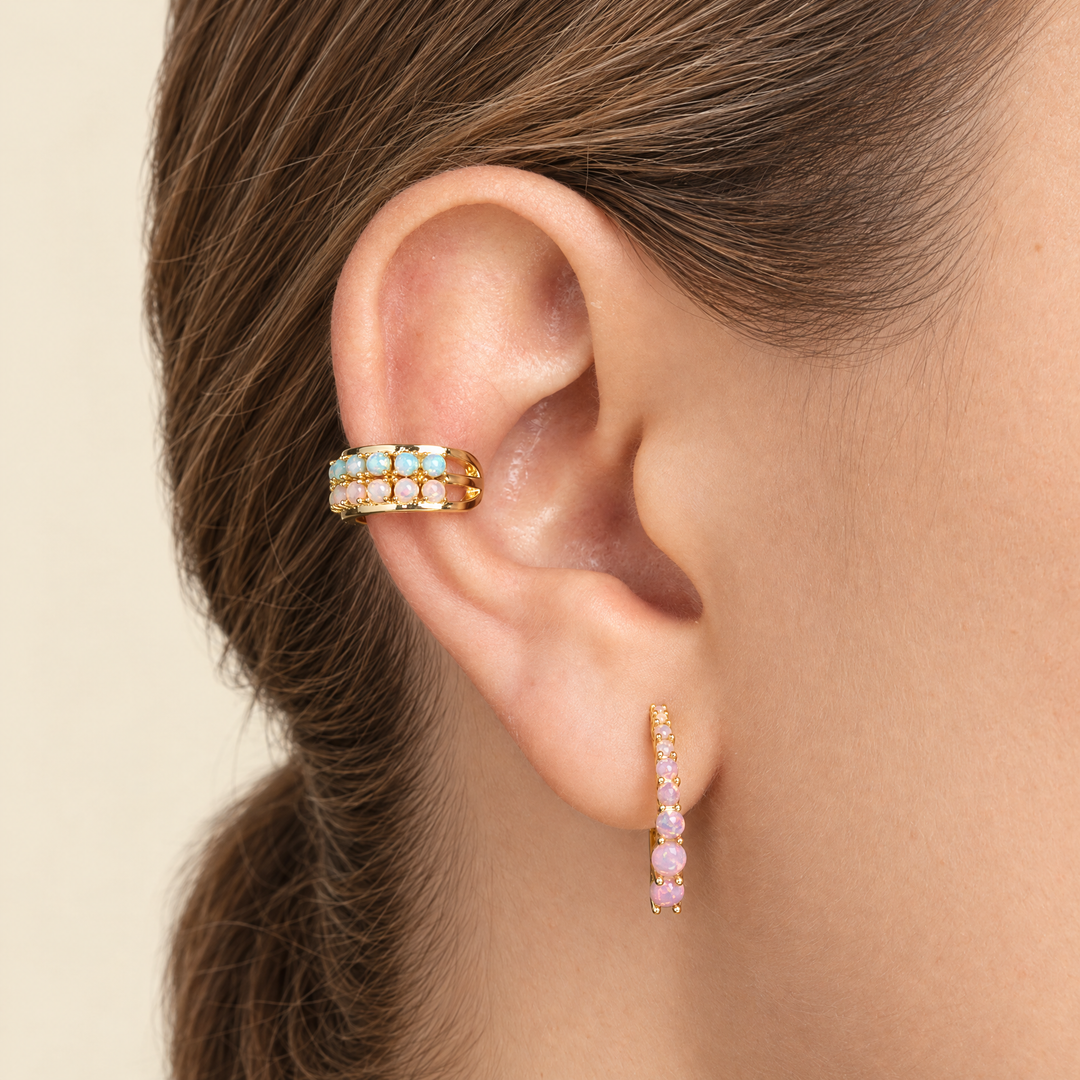 PENDIENTE PIERCING ARO OPAL REFLECT