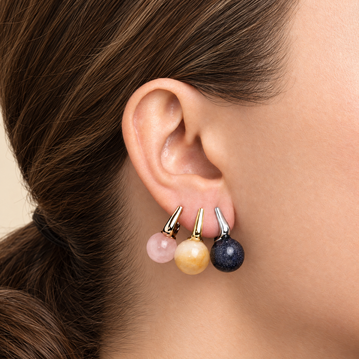 PENDIENTE PIERCING ARO BLUE GOLD SAND SPHÈRE