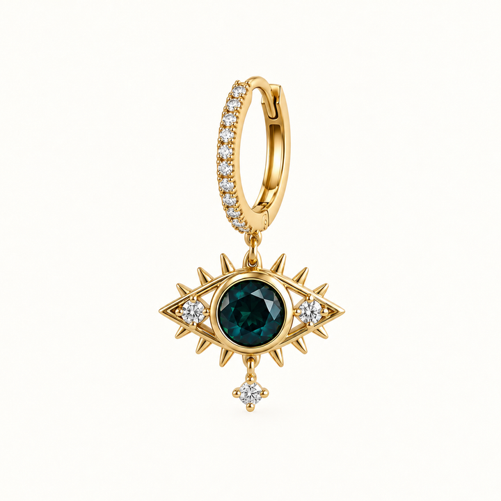 PENDIENTE PIERCING ARO PETROL PROTECTIVE EYE AURA