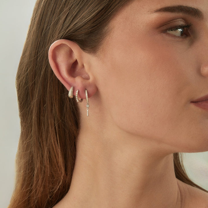 PENDIENTE PIERCING ARO DE PLATA DEMY
