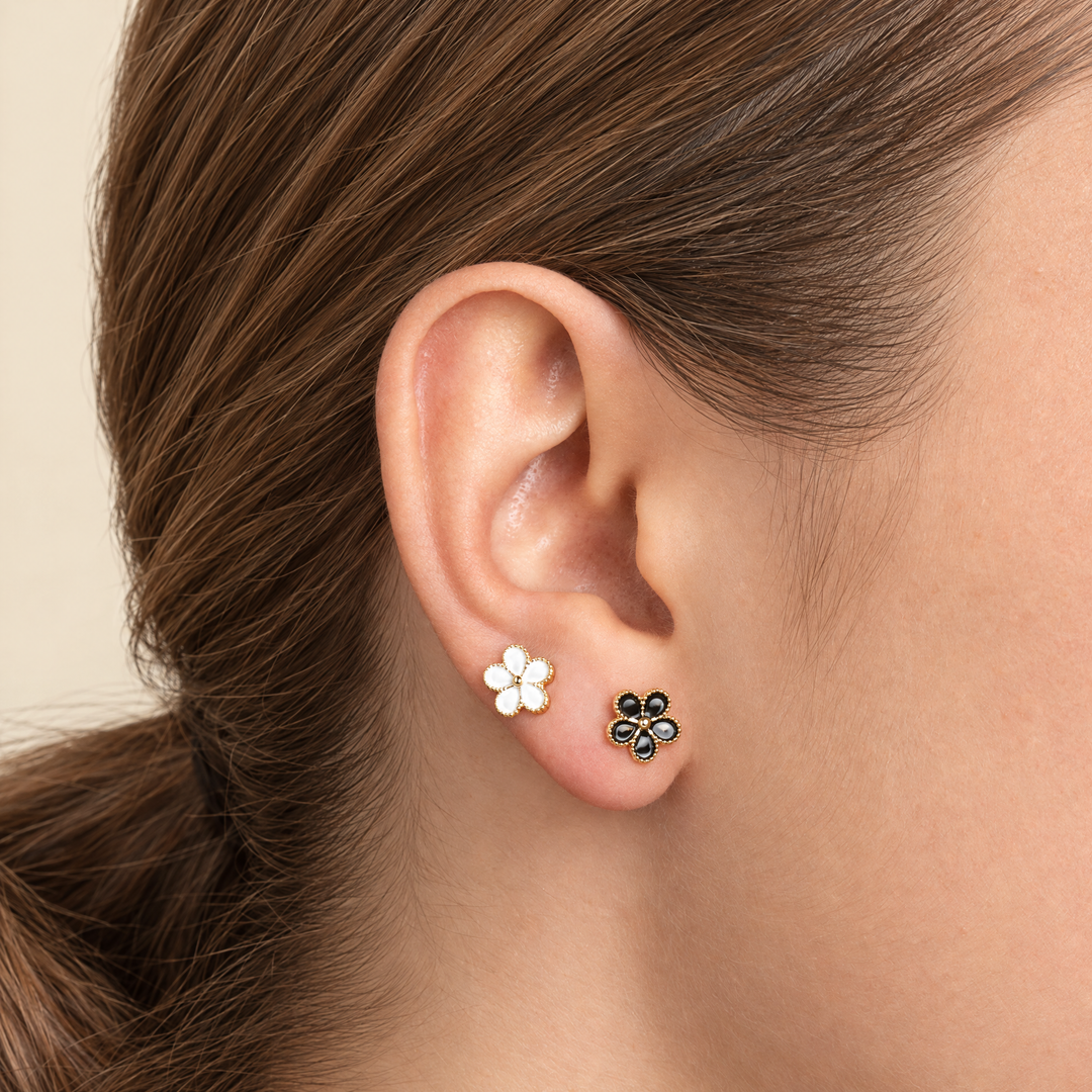 PENDIENTE PIERCING WHITE ANÉMONE