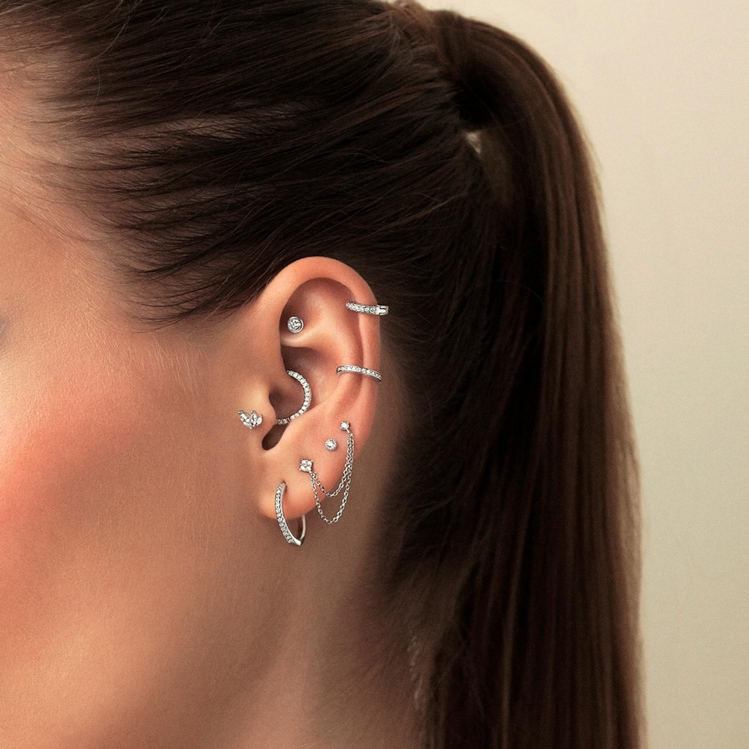 BRINCO PIERCING ARO DE PRATA SOPHIE