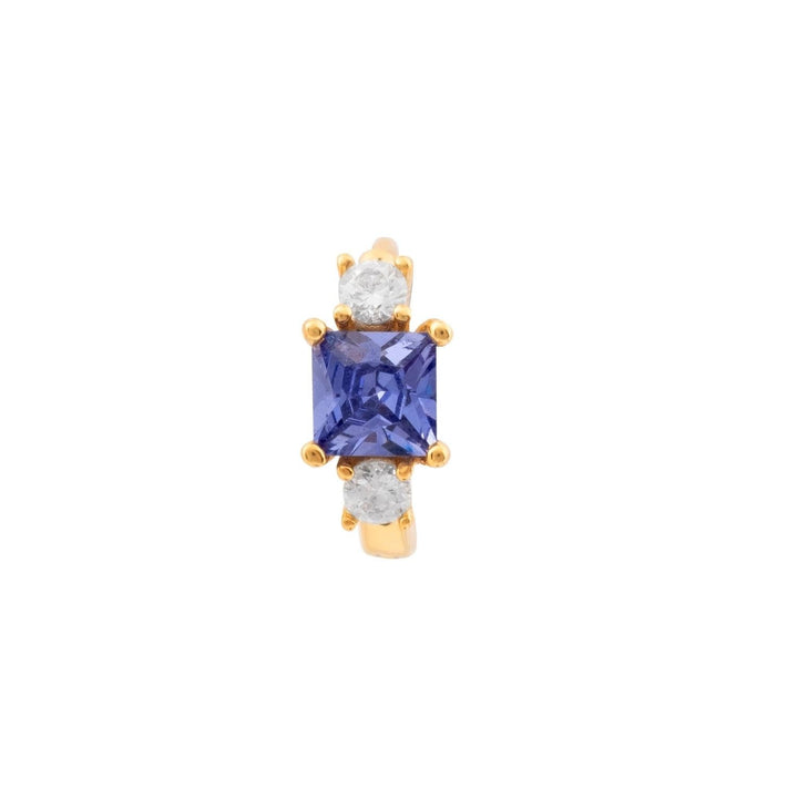SCARLETT BLAU GELBGOLD CREOLEN PIERCING OHRRING