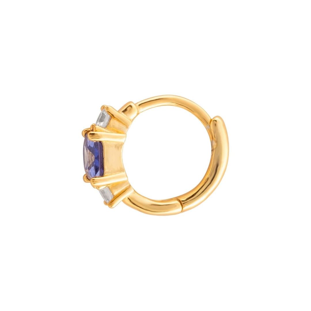 SCARLETT BLAU GELBGOLD CREOLEN PIERCING OHRRING
