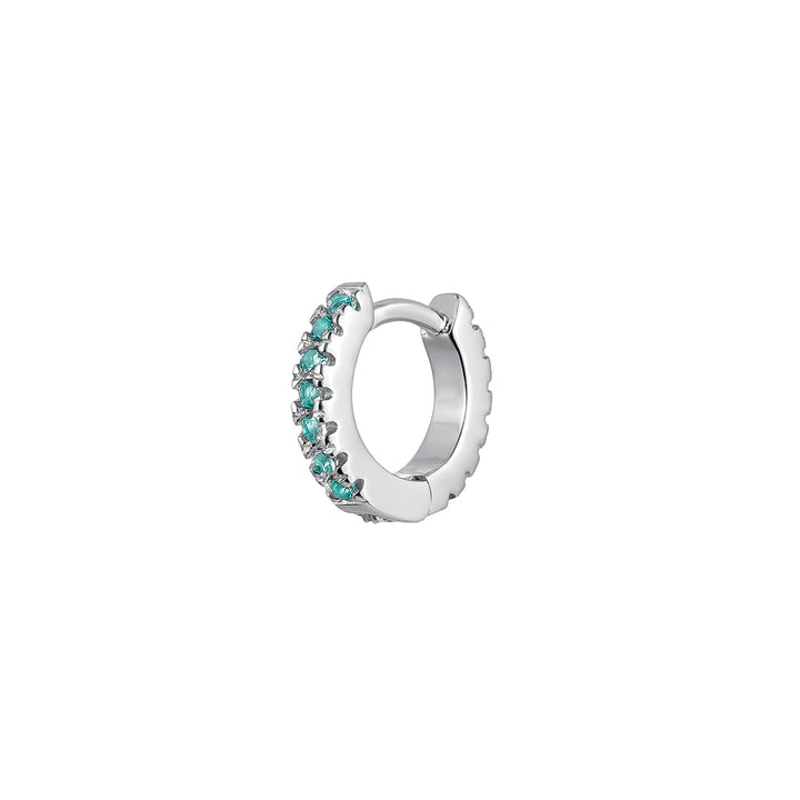 PENDIENTE PIERCING BLAUE SILBER CREOLEN SOPHIE  