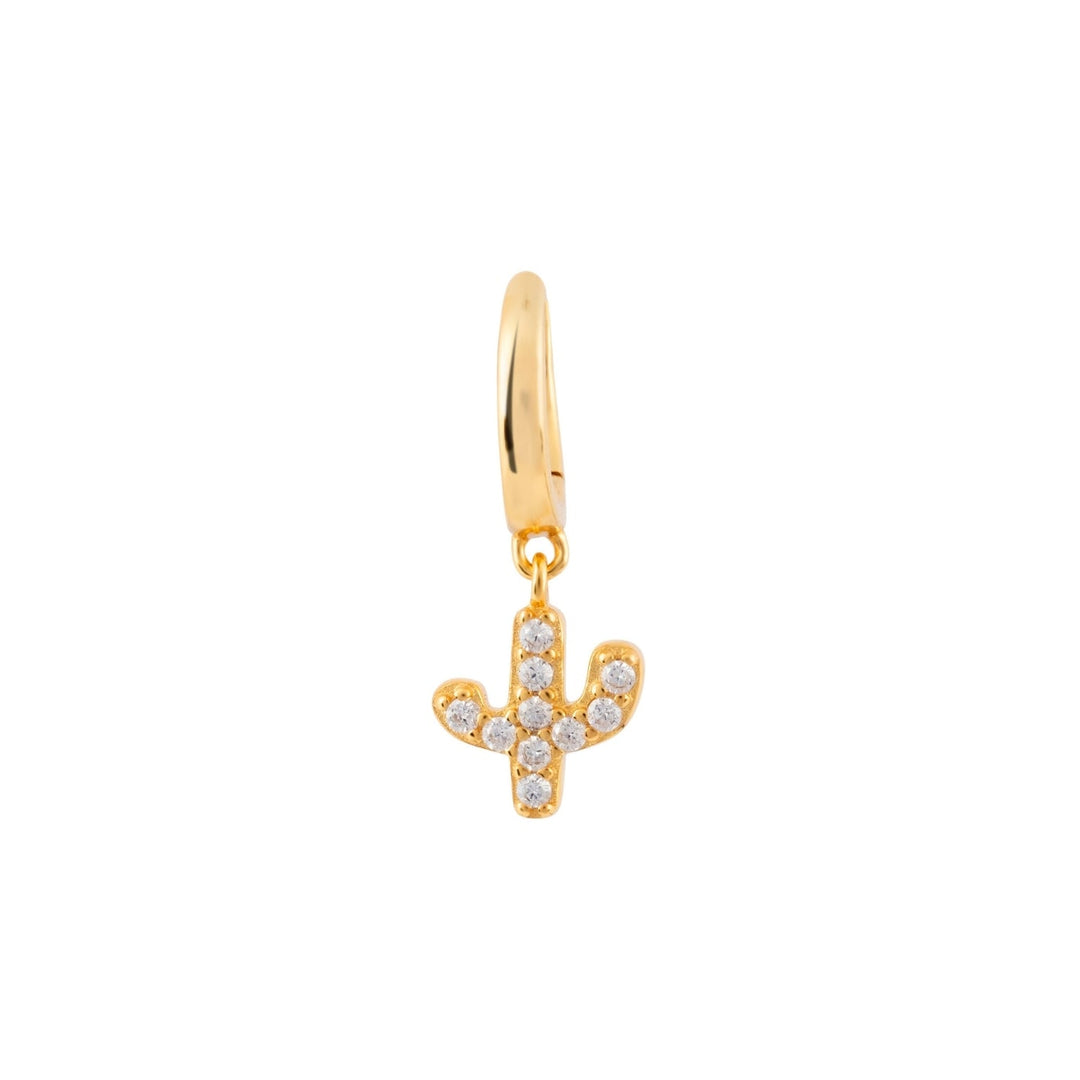 CACTUS HOOP PIERCING EARRING  
