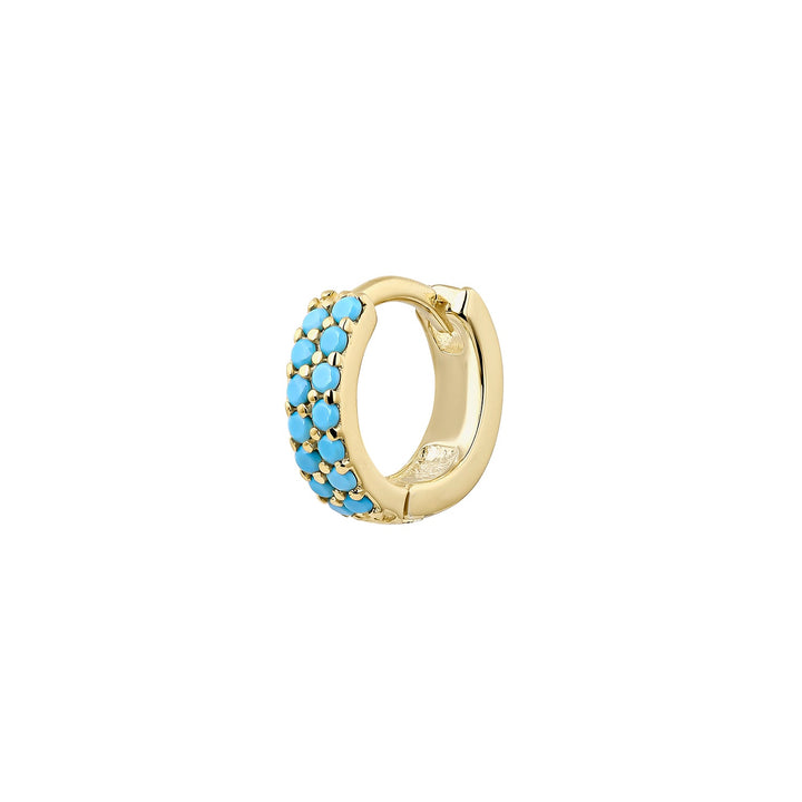 GELBGOLD JEANINNE CREOLEN PIERCING OHRRING