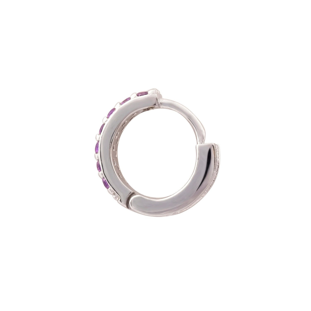 SILBER JEANINNE CREOLEN PIERCING OHRRING