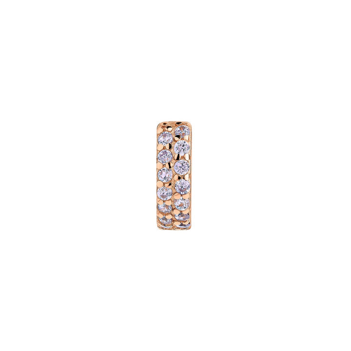 BRINCO PIERCING ARO OURO ROSA JEANINNE