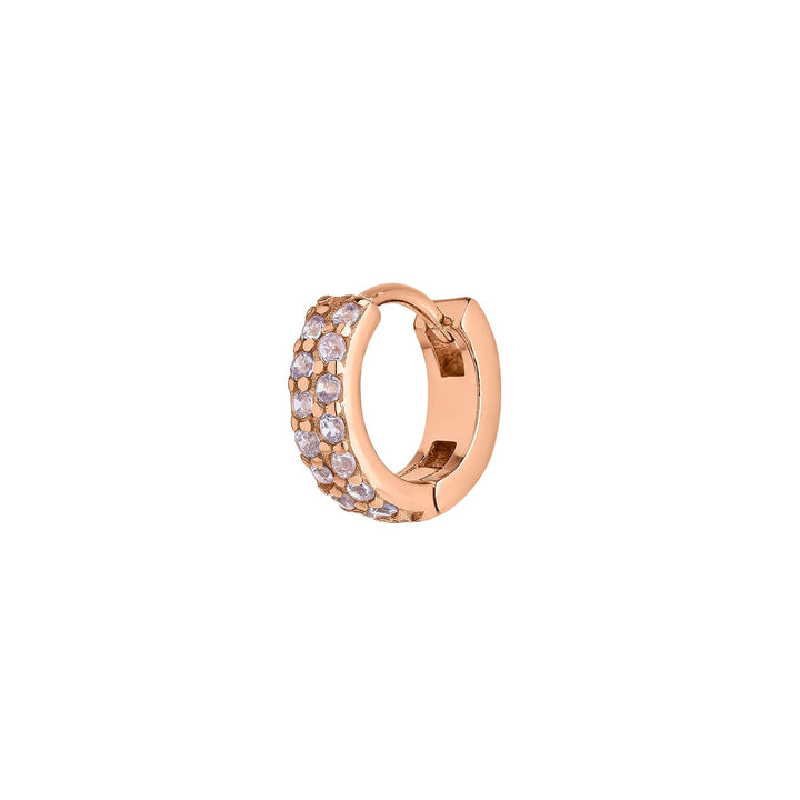 BRINCO PIERCING ARO OURO ROSA JEANINNE