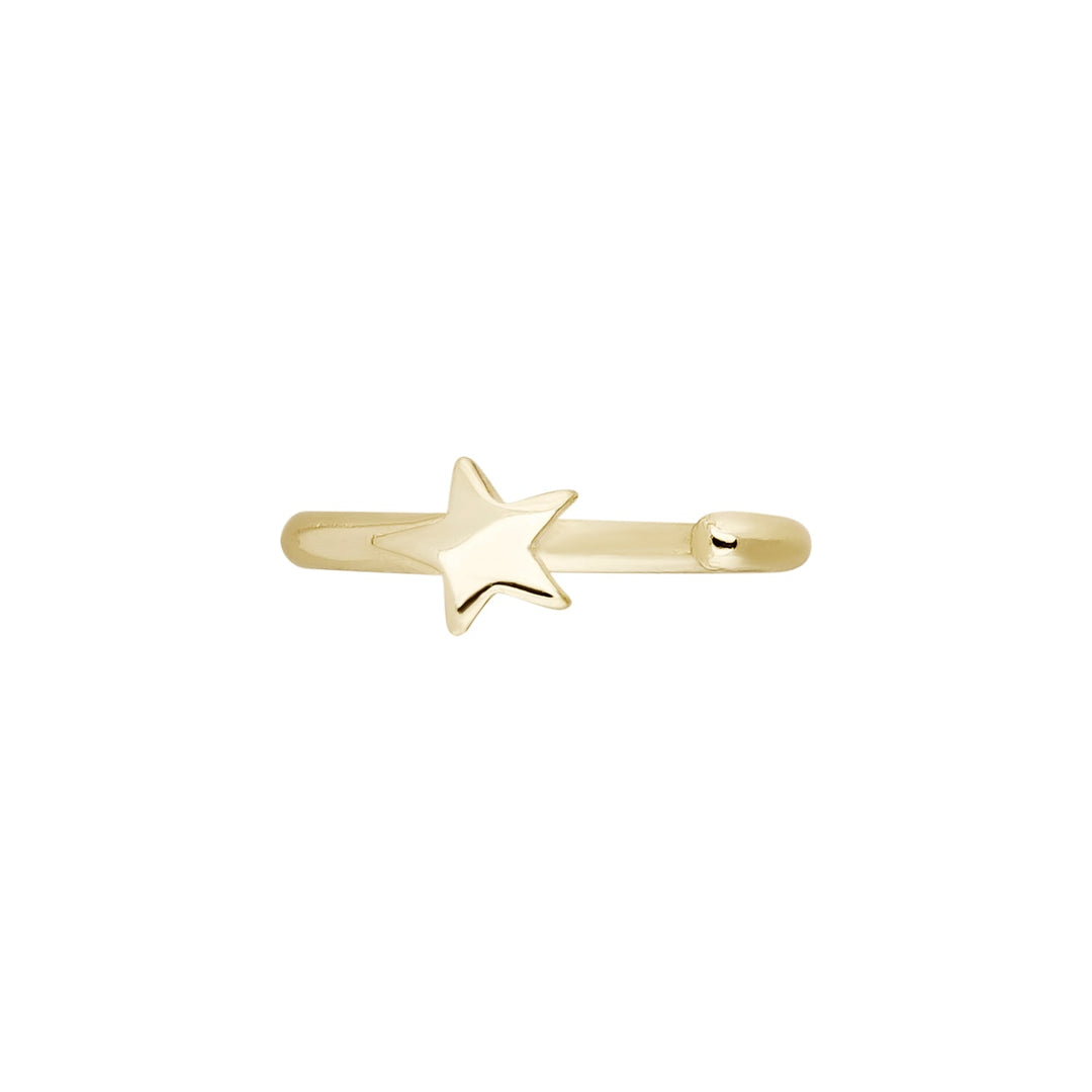 BRINCO PIERCING ARGOLA STAR-MINIMALIST