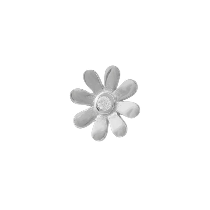 FLEUR ZILVER PIERCING OORBEL