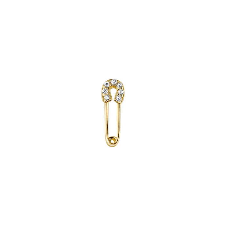 SILVER PIN PIERCING EARRING