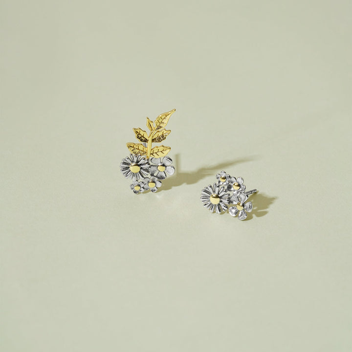 PENDIENTES ASIMÉTRICOS FLOWER BOOM
