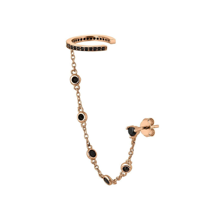 PENDIENTE Y EAR CUFF NASHA - Blissou Jewelry