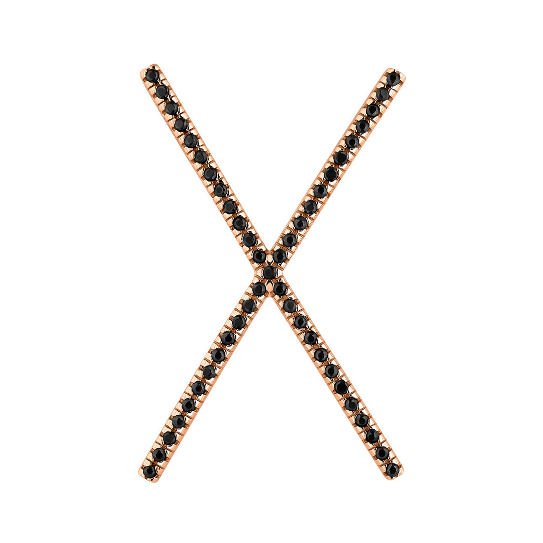 ROSE GOLD SPINELS PIERCING EARRING XXL XA