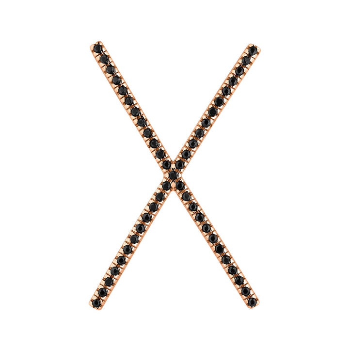ROSE GOLD SPINELS PIERCING EARRING XXL XA