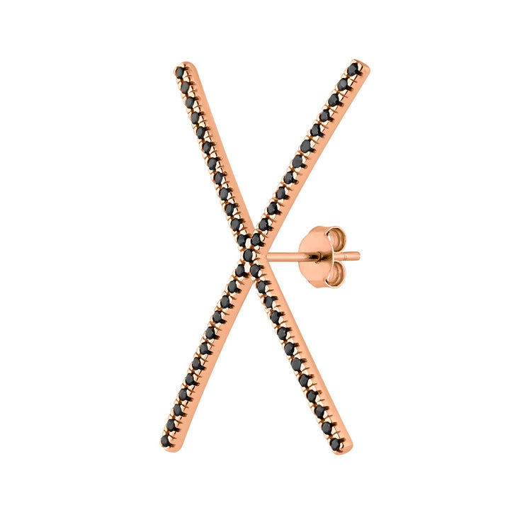 ROSE GOLD SPINELS PIERCING EARRING XXL XA