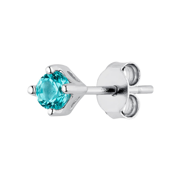 PIERCING OORBEL VAN ZILVER BLAUW LUZ