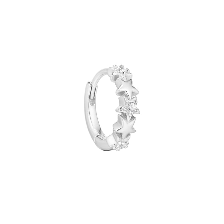 PIERCING OORBEL ZILVER RING STEA