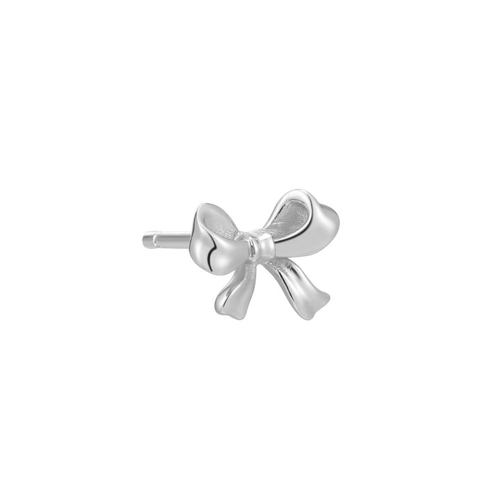 Sudraba pīrsinga auskars Sweet Ribbon