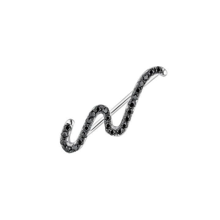 SILBER KLETTEROHRRING CURVY