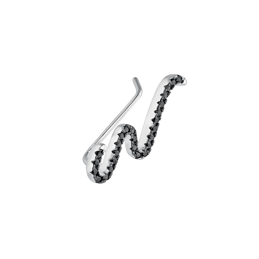 SILBER KLETTEROHRRING CURVY