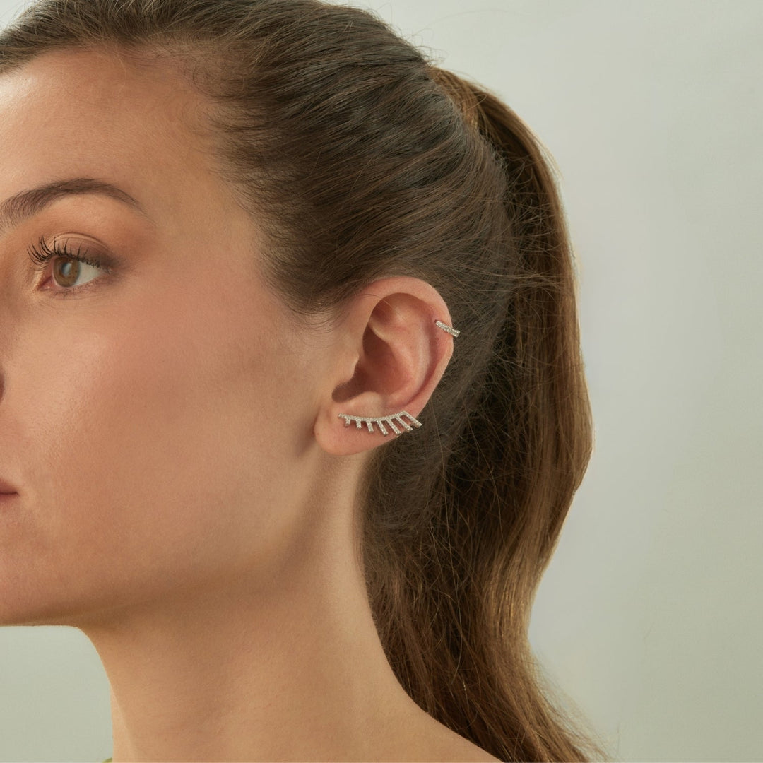 SILBER GATSBY KLETTEROHRRING