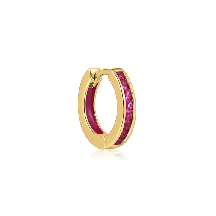 ORECCHINO PIERCING CERCHIO ORO GIALLO ROSA HOLI HOOP